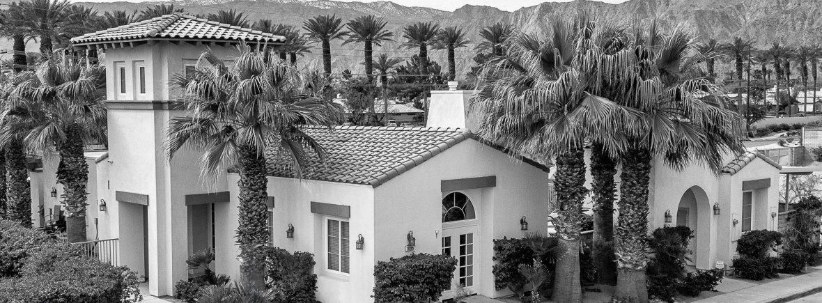 Aerial view of clubhouse